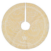 Aangepast  Gold Larkspur-ventilator Kerstboom Rok (Voorkant)