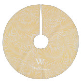 Aangepast Gold Larkspur-ventilator Kerstboom Rok (Voorkant)