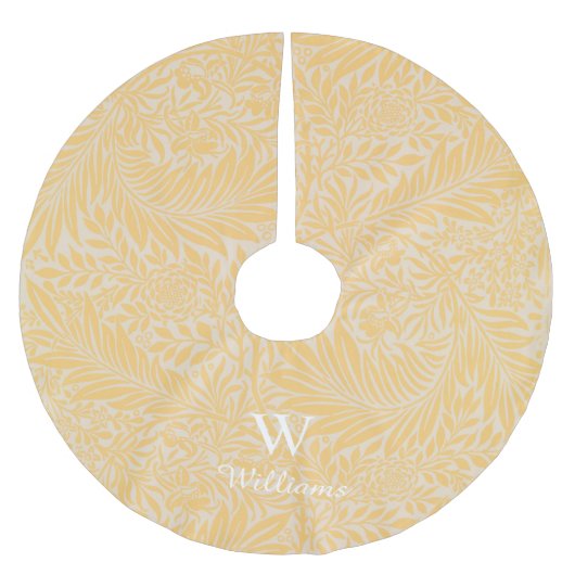 Aangepast  Gold Larkspur-ventilator Kerstboom Rok (Voorkant)