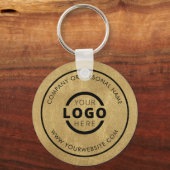 Aangepast Gold Promotion Business-merk met Logo Sleutelhanger (Voorkant)