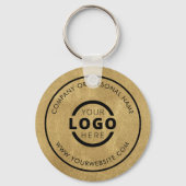 Aangepast Gold Promotion Business-merk met Logo Sleutelhanger (Achterkant)