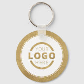 Aangepast Gold Promotion Business-merk met Logo Sleutelhanger (Achterkant)