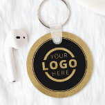 Aangepast Gold Promotion Business-merk met Logo Sleutelhanger<br><div class="desc">Pas dit onderzetter eenvoudig aan met uw eigen logo of aangepast afbeelding. U kunt de achtergrondkleur wijzigen om deze aan te passen aan uw logo- of bedrijfskleuren. Aangepaste sleutelhangers met uw zakelijke logo zijn handig en licht voor klanten en werknemers, terwijl u ook uw bedrijf op de markt brengt. Geen...</div>