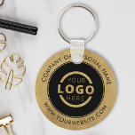 Aangepast Gold Promotion Business-merk met Logo Sleutelhanger<br><div class="desc">Pas dit onderzetter eenvoudig aan met uw eigen logo of aangepast afbeelding. U kunt de achtergrondkleur wijzigen om deze aan te passen aan uw logo- of bedrijfskleuren. Aangepaste sleutelhangers met uw zakelijke logo zijn handig en licht voor klanten en werknemers, terwijl u ook uw bedrijf op de markt brengt. Geen...</div>