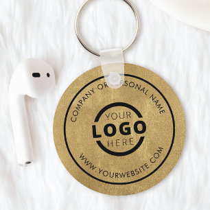 Aangepast Gold Promotion Business-merk met Logo Sleutelhanger