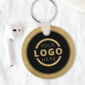 Aangepast Gold Promotion Business-merk met Logo Sleutelhanger