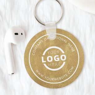 Aangepast Gold Promotion Business-merk met Logo Sleutelhanger