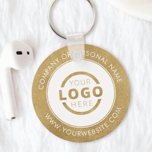 Aangepast Gold Promotion Business-merk met Logo Sleutelhanger