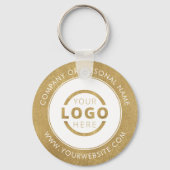 Aangepast Gold Promotion Business-merk met Logo Sleutelhanger (Achterkant)
