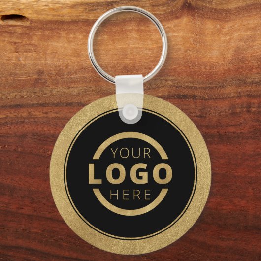 Aangepast Gold Promotion Business-merk met Logo Sleutelhanger (Voorkant)