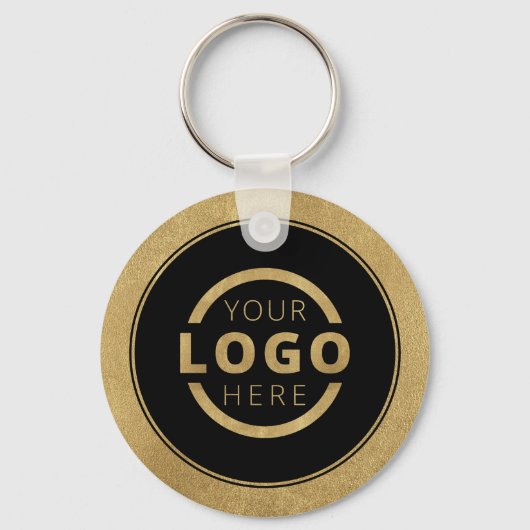 Aangepast Gold Promotion Business-merk met Logo Sleutelhanger (Achterkant)