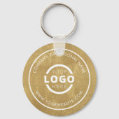 Aangepast Gold Promotion Business-merk met Logo Sleutelhanger (Achterkant)