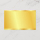 Aangepast Gold-uiterlijk Modern elegant Profession Visitekaartje (Achterkant)