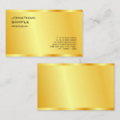 Aangepast Gold-uiterlijk Modern elegant Profession Visitekaartje (Voorkant / Achterkant)