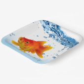 Aangepast Goldfish Bowl Water Papieren Bordje (Gebogen)