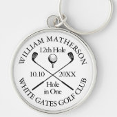 Aangepast Golf Hole in één klassieke Modern Sleutelhanger (Voorkant)