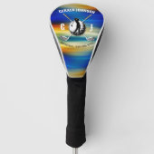 Aangepast Golf Monogram Ontwerp Golfheadcover (Voorkant)