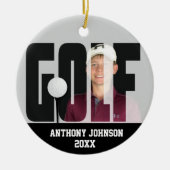 Aangepast - Golf Photo Keepomwille Ceramic Ornamen Keramisch Ornament (Voorkant)
