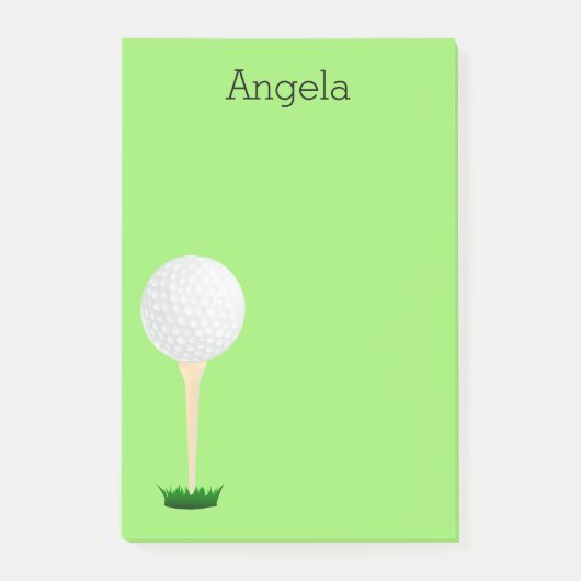 aangepast golfbal golfartikel post-it® notes (Voorkant)
