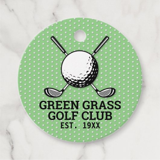 Aangepast golfclublogo ontwerp bedankjes labels (Voorkant)