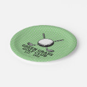 Aangepast golfclublogo-ontwerp papieren bordje (Gekanteld)