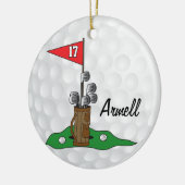 Aangepast - Golfing 🏌️ ♀️ op de Groenen | Golf Keramisch Ornament (Links)