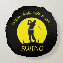 aangepast golfkussen rond kussen