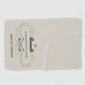 Aangepast golftornooi golfhanddoek (Horizontaal)
