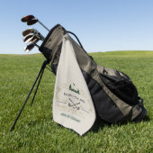 Aangepast golftornooi golfhanddoek (Groen)