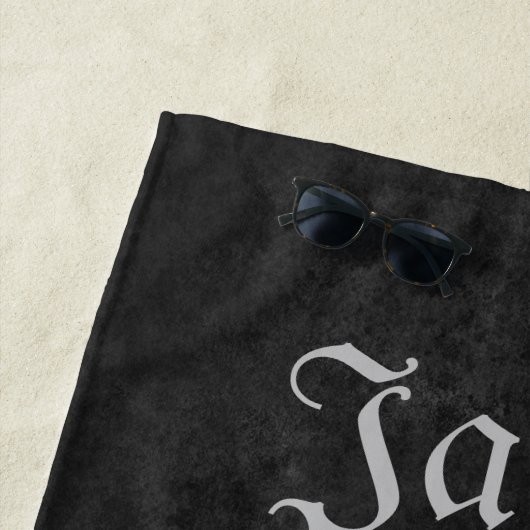 Aangepast gothische snaar van de schedel Grunge zw Strandlaken (In situ)