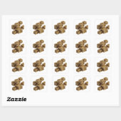 Aangepast goud abstract label ontwerp (Vel)