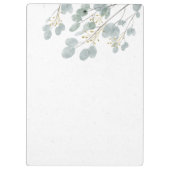 Aangepast goud en eucalyptus klembord (Achterkant)