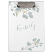 Aangepast goud en eucalyptus klembord (Voorkant)