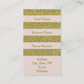 Aangepast goud en roze visitekaartje (Achterkant)