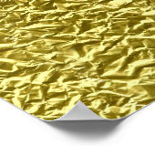 Aangepast goud folie-effect poster (Hoek)