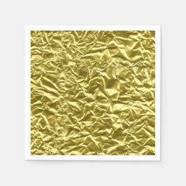 Aangepast goud folie-effect servet