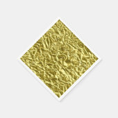 Aangepast goud folie-effect servet (Hoek)