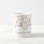 Aangepast goud glitter ik ben de baas koffiemok (Center)