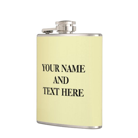 Aangepast goud - Uw eigen foto Heupfles (Links)