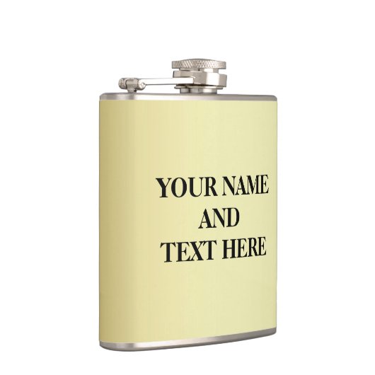 Aangepast goud - Uw eigen foto Heupfles (Rechts)