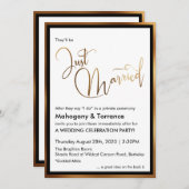 Aangepast Goud Zwart en Wit Kaart (Voorkant / Achterkant)