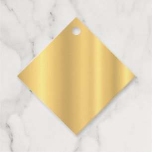 Aangepast goudblik elegant blanco Sjabloon Moderne Bedankjes Labels