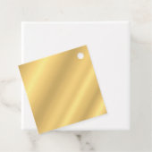 Aangepast goudblik elegant blanco Sjabloon Moderne Bedankjes Labels (In situ)