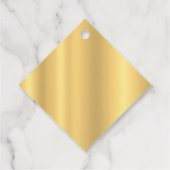 Aangepast goudblik elegant blanco Sjabloon Moderne Bedankjes Labels (Achterkant)