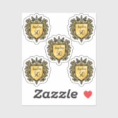 Aangepast gouden embleem sticker (Vel)