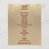 Aangepast - Gouden Glitter - Menu (Achterkant)