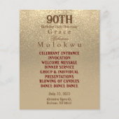 Aangepast - Gouden Glitter - Menu (Voorkant)