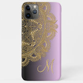 Aangepast gouden Mandala - kunstpatroon op roze Pa Case-Mate iPhone Case (Achterkant)