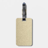 Aangepast gouden pensioenteken bagagelabel (Achterkant verticaal)