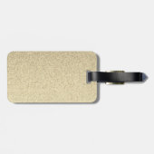 Aangepast gouden pensioenteken bagagelabel (Achterkant horizontaal)